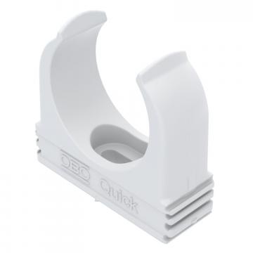 Příchytka Quick, odolná proti šíření plamene, bílá
