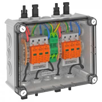 Systémové řešení pro fotovoltaiku typu 1 + 2 s konektorem MC4 pro střídače s dvěma MPP trackery, 900 V DC