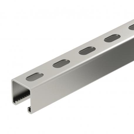 Montážní lišta MS4141, výřez 22 mm, A4, děrovaná 6000 | 41 | 41 | 2 | lesklá, dodatočne upravená
