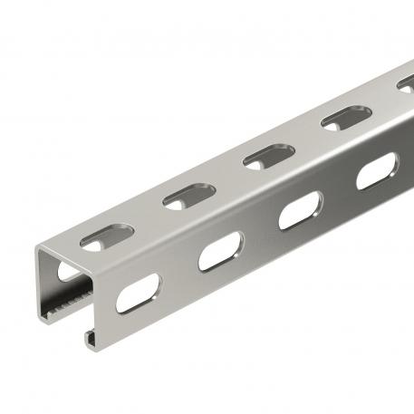 Montážní lišta, MS4141, výřez 22 mm, A4, boční děrování 1000 | 41 | 41 | 2 | lesklá, dodatočne upravená