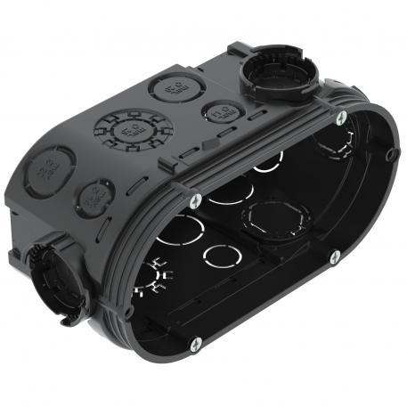 Přístrojová/propojovací krabice pod omítku UP 66, dvojité provedení