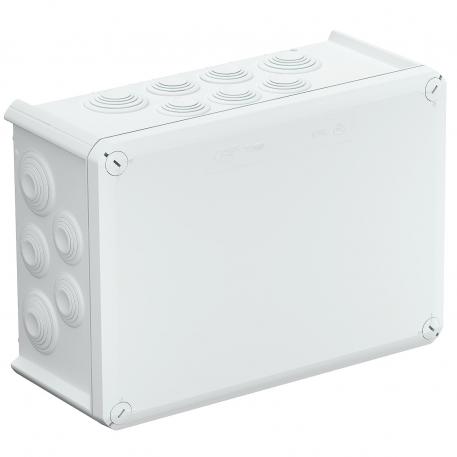 Odbočná krabice T 350, násuvné těsnění 267x182x110 | 24 | IP66 | čisto biela; RAL 9010