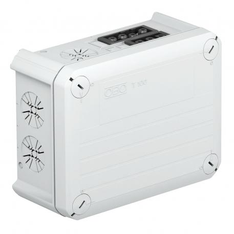 Odbočná krabice T100, se zásuvkou Wieland 1w3p+1s3p