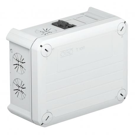 Odbočná krabice T100, se zástrčkou Wieland a zásuvkou 1S4+3B3