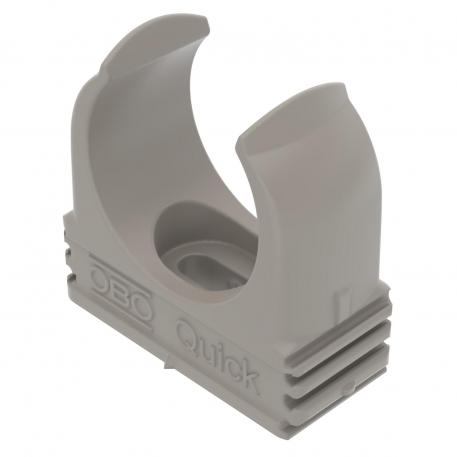 Příchytka Quick, odolná proti šíření plamene, kamenná šedá M25