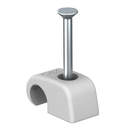 Příchytka Haft-Clip typu 2026, světle šedá 25 | 7 | 12 | 2 x 25 | svetlosivá; RAL 7035