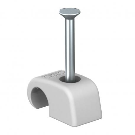 Příchytka Haft-Clip typu 2026, světle šedá 25 | 7 | 12 | 2 x 25 | svetlosivá; RAL 7035