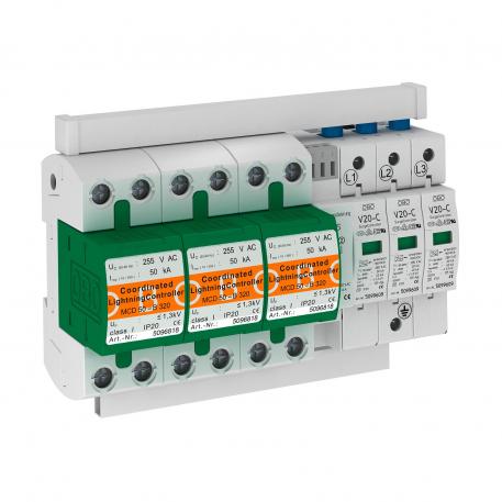 Ochranná sada MCD + V20 třípólová s dálkovou signalizací