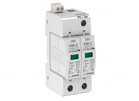Svodič přepětí 2pólový s dálkovou signalizací 280 V 2 | 280 | IP20