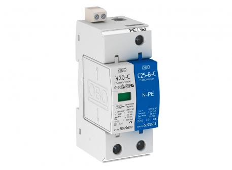 Svodič přepětí 1-pólový + NPE s dálkovou signalizací 280 V 1+N/PE | 280 | IP20