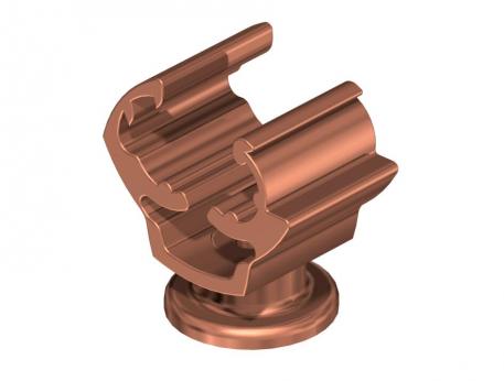 Držák vedení Rd 8–10 mm, poměděný 8-10 mm oblý | 20