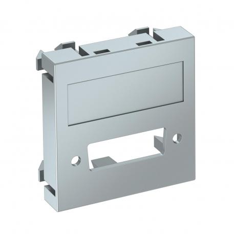 Multimediální nosič pro konektor DVI, 1 modul, rovný vývod  |  | Ostatné | hliník lakovaný