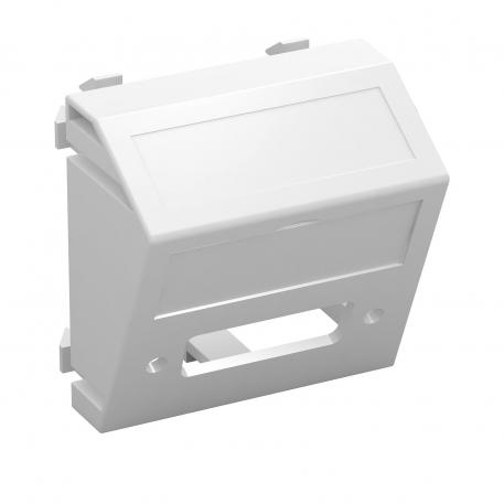 Multimediální nosič pro konektor DVI, 1 modul, šikmý vývod