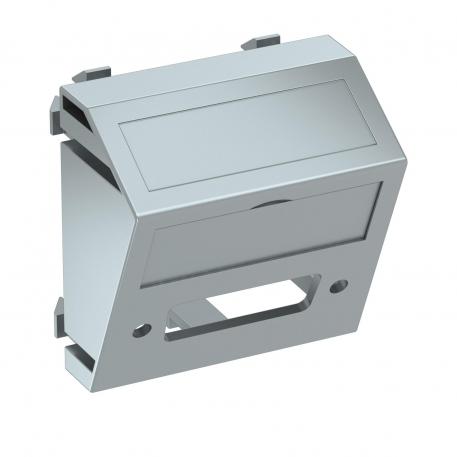 Multimediální nosič pro konektor DVI, 1 modul, šikmý vývod  |  | Ostatné | hliník lakovaný