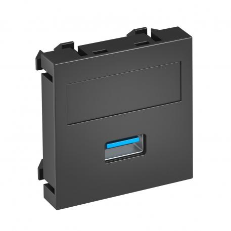 Přípojka USB 2.0/3.0, 1 modul, rovný vývod, se šroubovým připojením