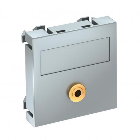 Přípojka typu jack, 1 modul, rovný vývod, pájecí přívod  |  | Kľuka | hliník lakovaný