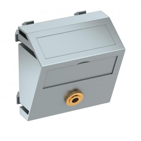 Přípojka typu jack, 1 modul, šikmý vývod, pájecí přívod  |  | Kľuka | hliník lakovaný