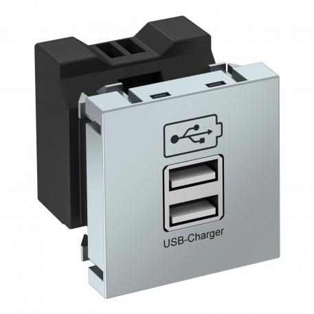 Nabíječka USB hliník lakovaný