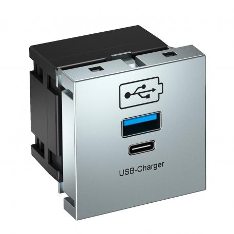 Nabíječka USB hliník lakovaný