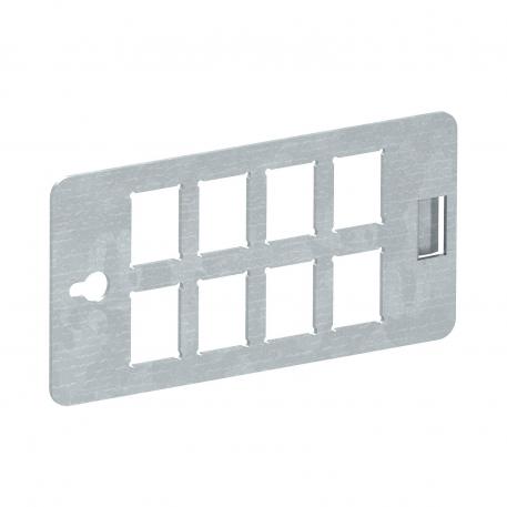 Nosná deska CP, pro 8 datových modulárních zásuvek, typ C