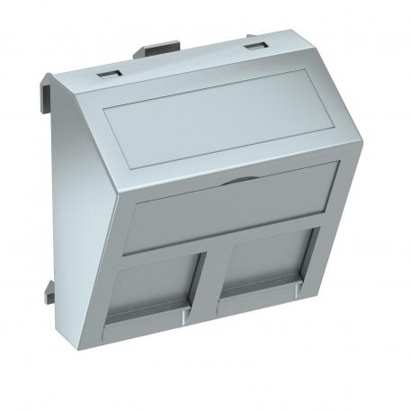 Nosič datové techniky, 1 modul, šikmý vývod, typ EP áno | hliník lakovaný