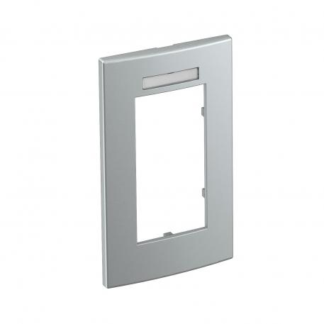 Rámeček AR45-BSF2, pro přístrojovou krabici 71GD13, dvojitý, s popisovým polem, pro svislou instalaci přístrojů 2 | vertikálny