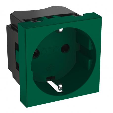 0° socket, protective contact, single 1 | Jednoduchá, 0° | mätovo zelená; RAL 6029