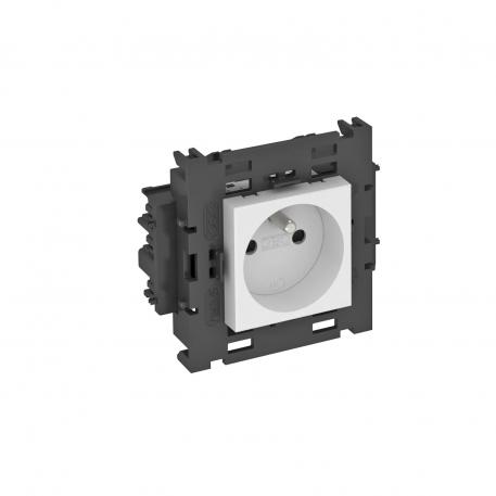 Zásuvka 0°, Connect 80, se zemnicím kolíkem, jednoduchá