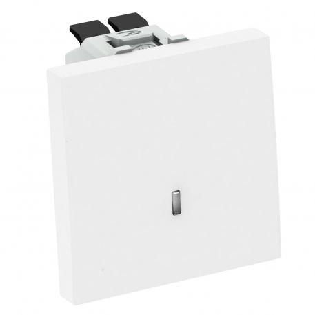 Přepínač, možnost osvětlení pomocí prvku LED, 1/2 modul