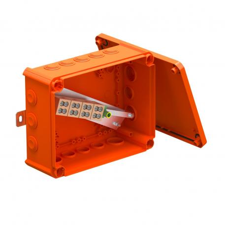 FireBox T250 s násuvnými tesneniami, dvojité svorky 225x173x86 |  | IP66 | oranžová; RAL 2003