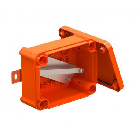 FireBox T100, zatvorená, prázdna 136x102x57 |  | IP66 | oranžová; RAL 2003