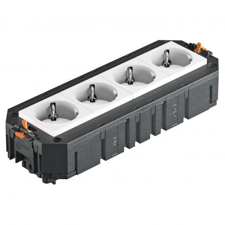 UTC4 s 4 zásuvkami s ochranným kontaktem