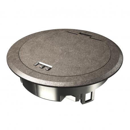 Přístrojová jednotka s odklápěcím víčkem a aretačním šoupátkem, GES R2, oxidovaný nikl mokrá | Posuvný uzáver | IP66 | do 3 000 N |  | Zinkový tlakový odliatok