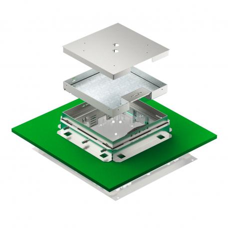 Nivelizovateľná kazeta s výstupom pre šnúru, RKSNUZD3, ušľachtilá oceľ 136 |  | 25 | 81 | Otočný výstup pre šnúru | 9